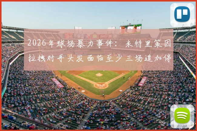 2026年球场暴力事件:米特里策因拉拽对手头发面临至少三场追加停赛,暴力行为认定标准解析
